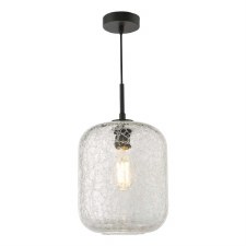 Tavia Single Pendant Light Matt Black