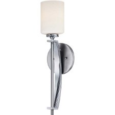 Quoizel Taylor Bathroom Wall Light Large Polished Chrome