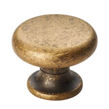 Temperance Cupboard Knob Antique Brass