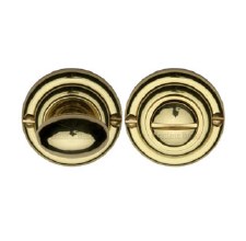 Heritage V1015 Bathroom Thumb Turn & Release Polished Brass