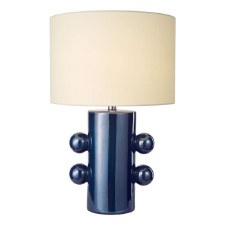Tisha Table Lamp Blue Glazed Ceramic