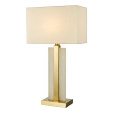 Tokori Table Lamp Alabaster & Brushed Gold