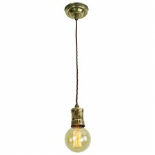 Tommy Single Pendant Light Antique Brass