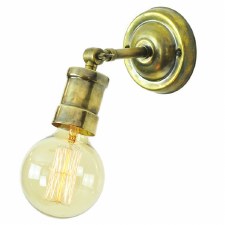 Tommy Adjustable Single Wall or Ceiling Light Antique Brass