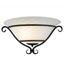 Elstead Torchiere Wall Light Black