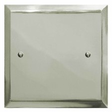 Mode Single Blank Plate Polished Nickel