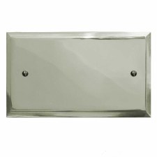 Mode Double Blank Plate Polished Nickel