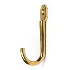 From The Anvil Traditional Coat Hook Polished Brass