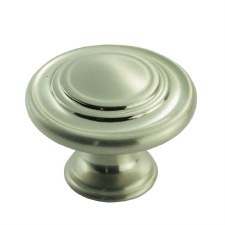 Traditional Pattern Cupboard Knob Satin Nickel