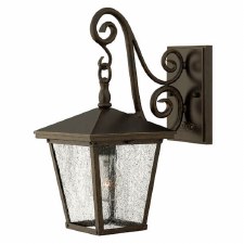 Hinkley Trellis Small Wall Lantern Regency Bronze