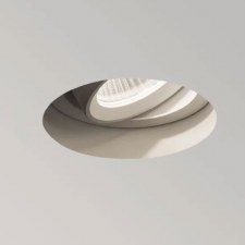 Trimless Round Ceiling Spot Light Adjustable Matt White