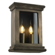 David Hunt Truro Outdoor Flush Wall Light Bronze