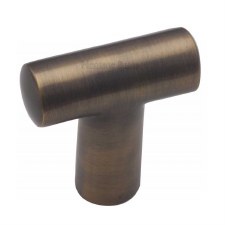 Heritage T Shaped Cabinet Knob C2234 Antique Brass