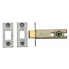 Heritage Tubular Bathroom Deadbolt YKBDB 4" Satin Chrome/Nickel