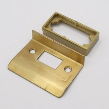 Tubular Latch Rebate Set G3063 13mm Satin Brass Unlacquered