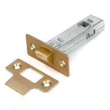 From The Anvil Tubular Mortice Latch 3" Satin Brass