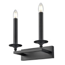 Tudor Double Wall Light Matt Black