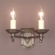 Tudor Double Wall Light Bronze