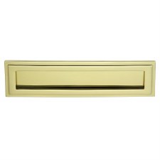 Tudor Letterplate Polished Brass Lacquered