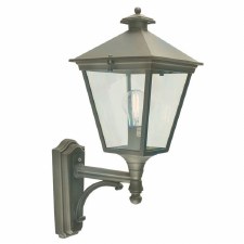 Elstead Turin Outdoor Wall Uplight Lantern Black/Gold