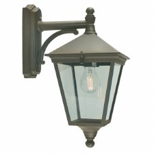 Elstead Turin Outdoor Wall Light Lantern Black/Gold