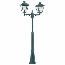 Elstead Turin Grande Twin Light Lamp Post Verdigris