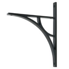 From The Anvil Tyne Shelf Bracket 260mm x 200mm Matt Black