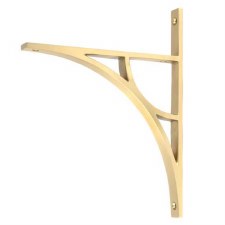 From The Anvil Tyne Shelf Bracket 260mm x 200mm Satin Brass