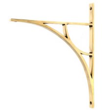 From The Anvil Tyne Shelf Bracket 314mm x 250mm Aged Brass