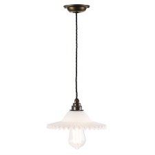 David Hunt Tysoe Single Pendant Light Antique Brass