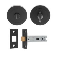 Bathroom Lock Door Pack Matt Black