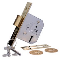 Union 2177/63mm Mortice Deadlock Polished Brass