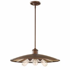 Feiss Urban Renewal Large Ceiling Pendant Light Antique Mirrored Glass