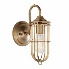 Feiss Urban Renewal Wall Light Antique Brass