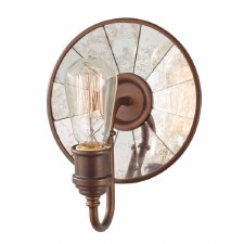 Feiss Urban Renewal Wall Light with Antique Mirrored Glass