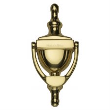 Heritage V910 Urn Door Knocker Polished Brass Unlacquered Small Heritage V910 Urn Door Knocker Polished Brass Unlacquered Small