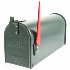 US Mail Post Box Aluminium Green
