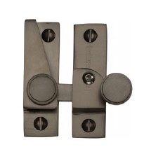 Heritage Hook Plate Sash Fastener V1106L Lockable Matt Bronze