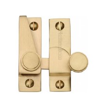 Heritage Hook Plate Sash Fastener V1106 Satin Brass