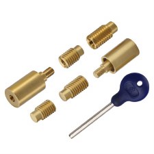 Heritage Sash Stop Pair V1108 Satin Brass Lacquered