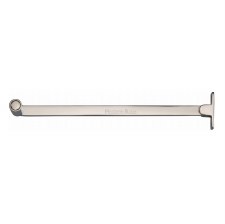 Heritage Casement Roller Arm Window Stay V1119 10" Polished Nickel