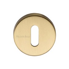 Heritage V4007 Escutcheon Satin Brass Lacquered Heritage V4007 Escutcheon Satin Brass Lacquered