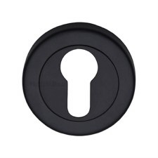 Heritage V4020 Euro Profile Escutcheon Matt Black