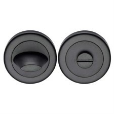 Heritage V4043 Bathroom Thumb Turn & Release Matt Black