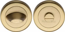 Heritage V4043 Bathroom Thumb Turn & Release Satin Brass Lacquered