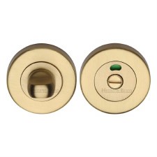 Heritage V4046 Indicator Bathroom Thumb Turn & Release Satin Brass