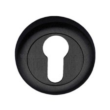 Heritage V6724 Euro Profile Escutcheon Matt Black Heritage V6724 Euro Profile Escutcheon Matt Black