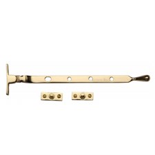 Heritage Ball Casement Stay 10" V992 Polished Brass Unlacquered