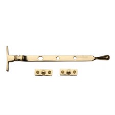 Heritage Ball Casement Stay 8" V992 Polished Brass Unlacquered