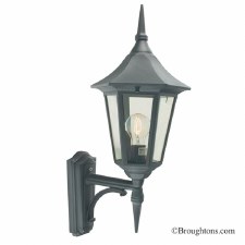 Elstead Valencia Outdoor Wall Uplight Lantern Black/Gold